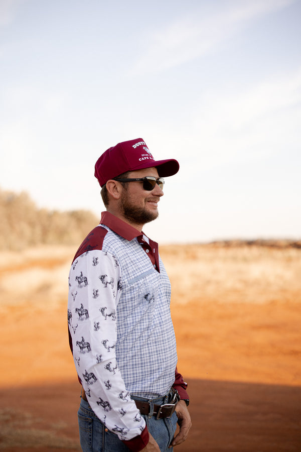 Unisex Fishing Shirt - Cowboy Plaid