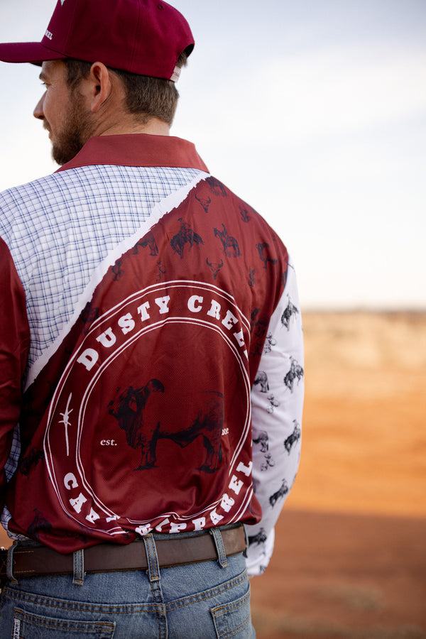 Unisex Fishing Shirt - Cowboy Plaid