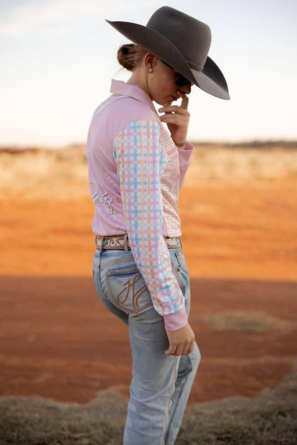 Unisex Fishing Shirt – Pink Plains