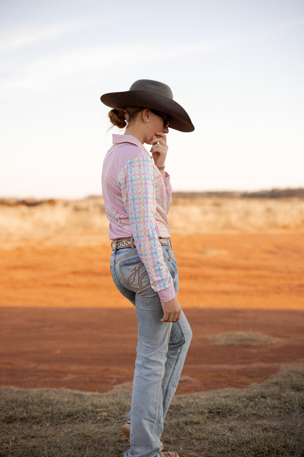 Unisex Fishing Shirt – Pink Plains