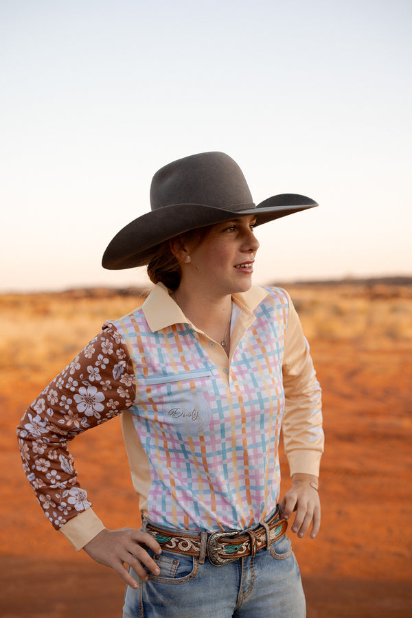 Unisex Fishing Shirt - Saltbush Sunrise