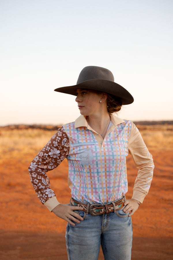 Unisex Fishing Shirt - Saltbush Sunrise