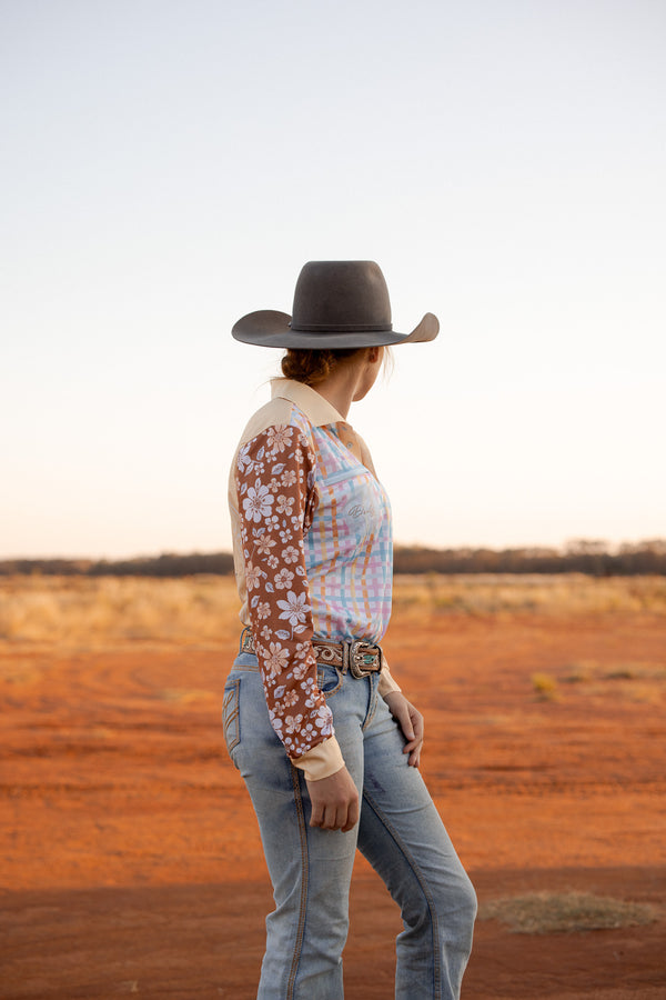 Unisex Fishing Shirt - Saltbush Sunrise
