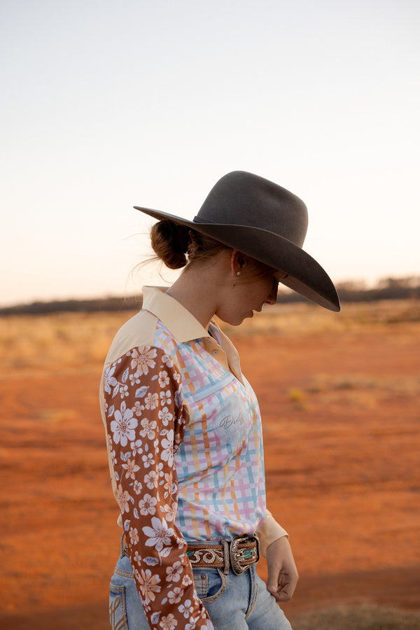 Unisex Fishing Shirt - Saltbush Sunrise