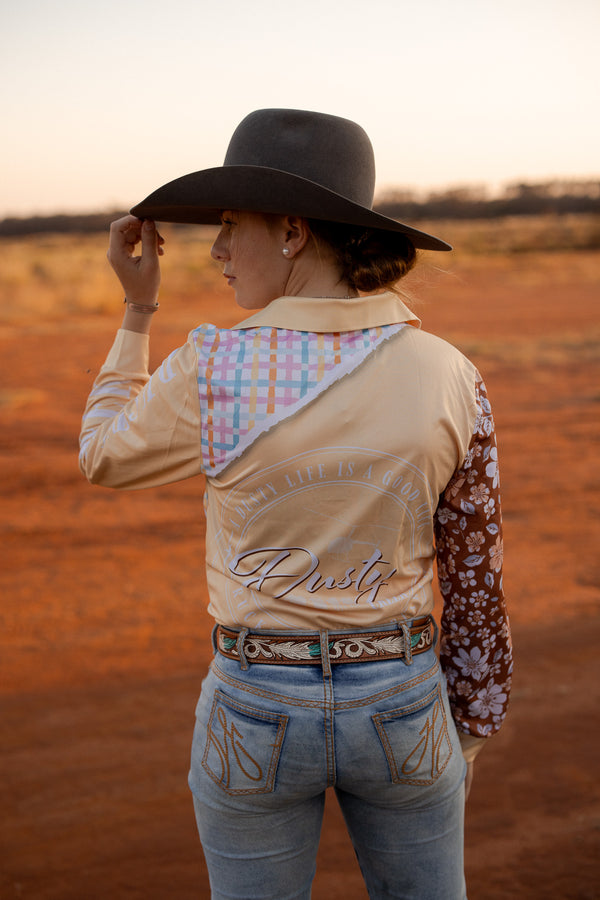 Unisex Fishing Shirt - Saltbush Sunrise