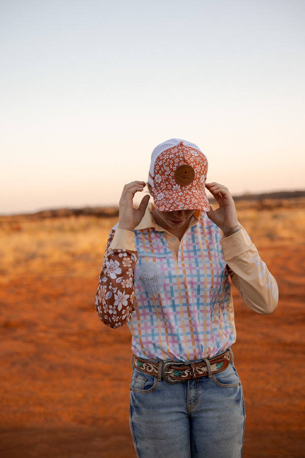 LADIES CAP Rustic Floral