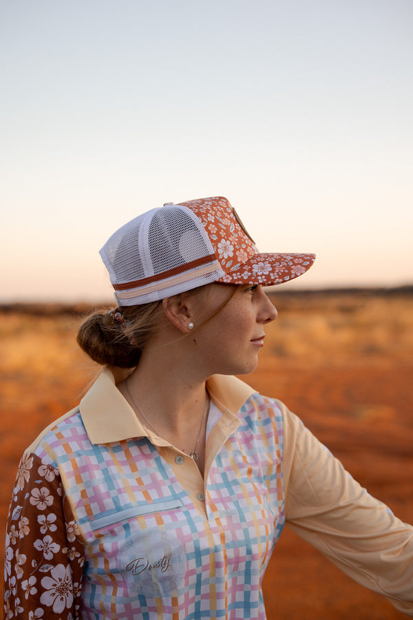 LADIES CAP Rustic Floral