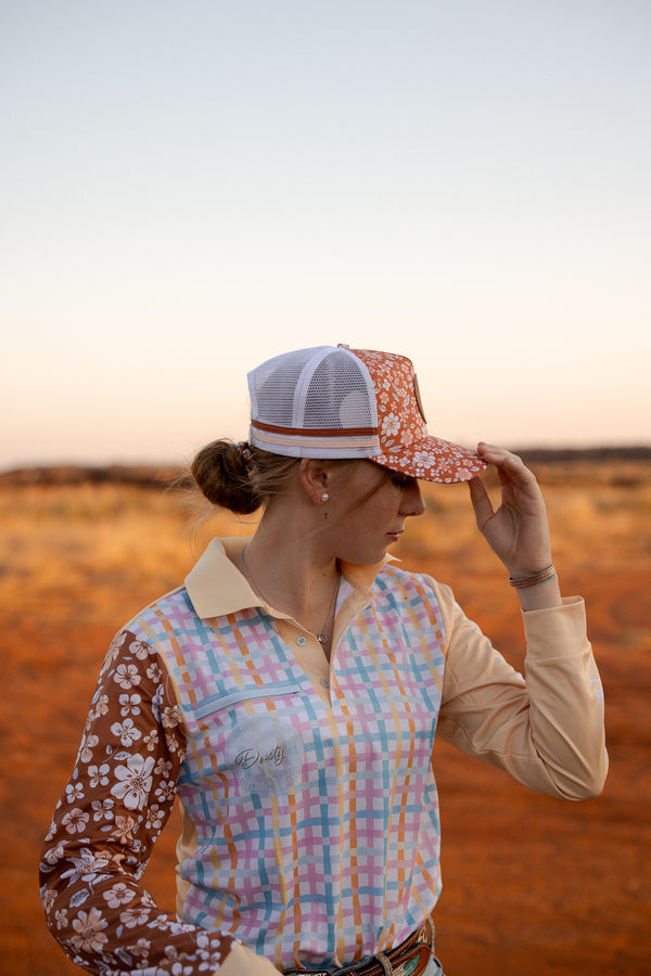 LADIES CAP Rustic Floral