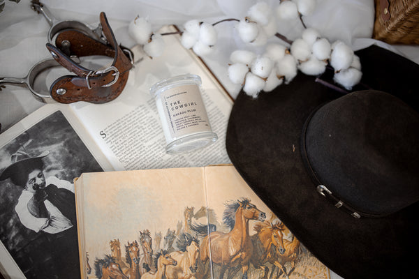 The Cowgirl - Medium Glass Candle