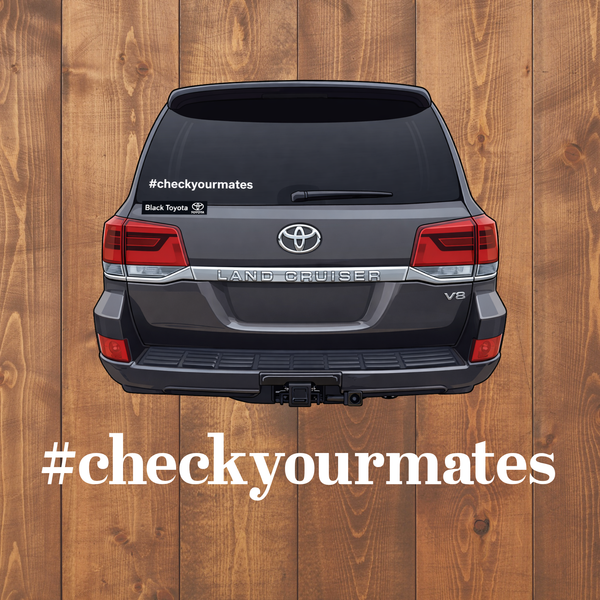 Vinyl Lettering - #checkyourmates