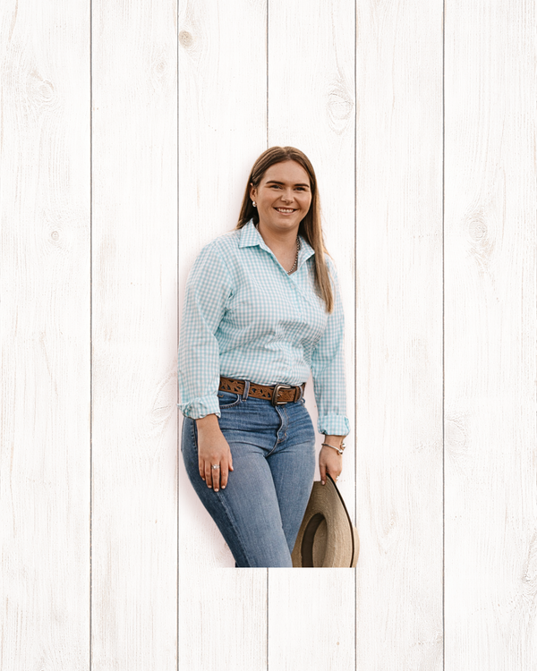 Ladies Arena Hustle - Mint Gingham