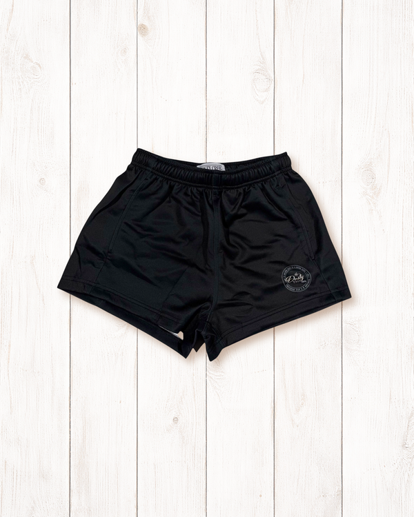 Unisex Footy Short Black