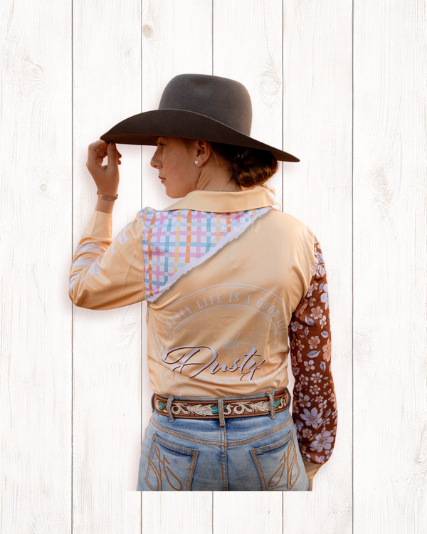 Unisex Fishing Shirt - Saltbush Sunrise