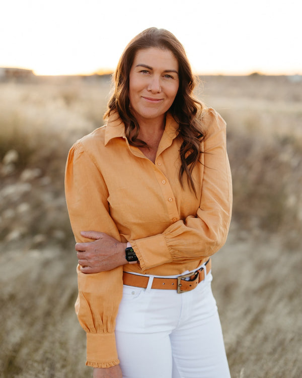 Plain Linen Arena - Honey Mustard