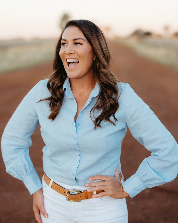 Plain Linen Arena - Soft Light Blue