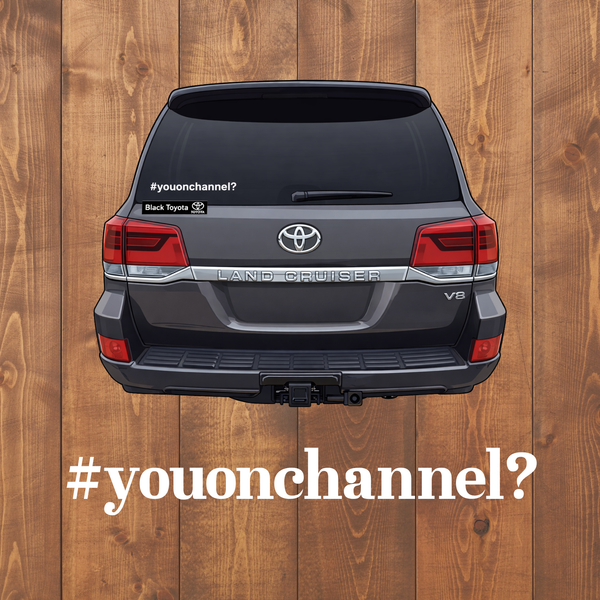 Vinyl Lettering - #youonchannel?