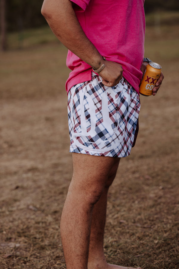 Footy Short Unisex Maroon