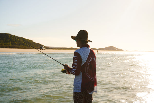 Unisex Fishing Shirt - Cowboy Plaid