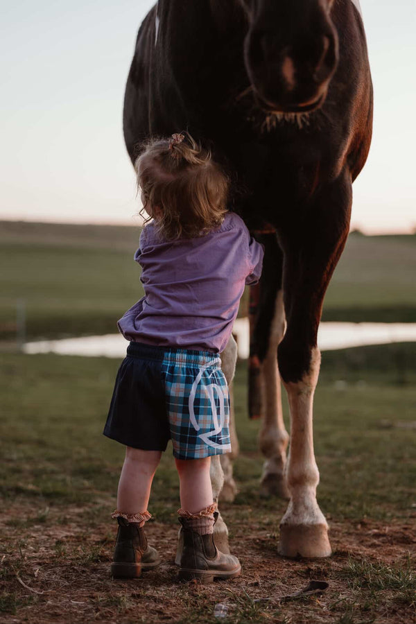 Boys/Girls Footy Shorts - Navy