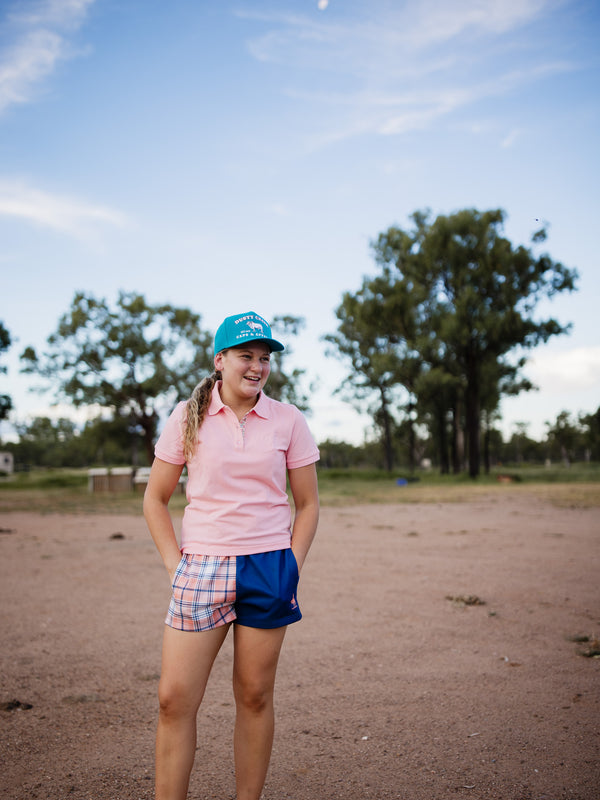 Ladies Cotton Polo - Pink