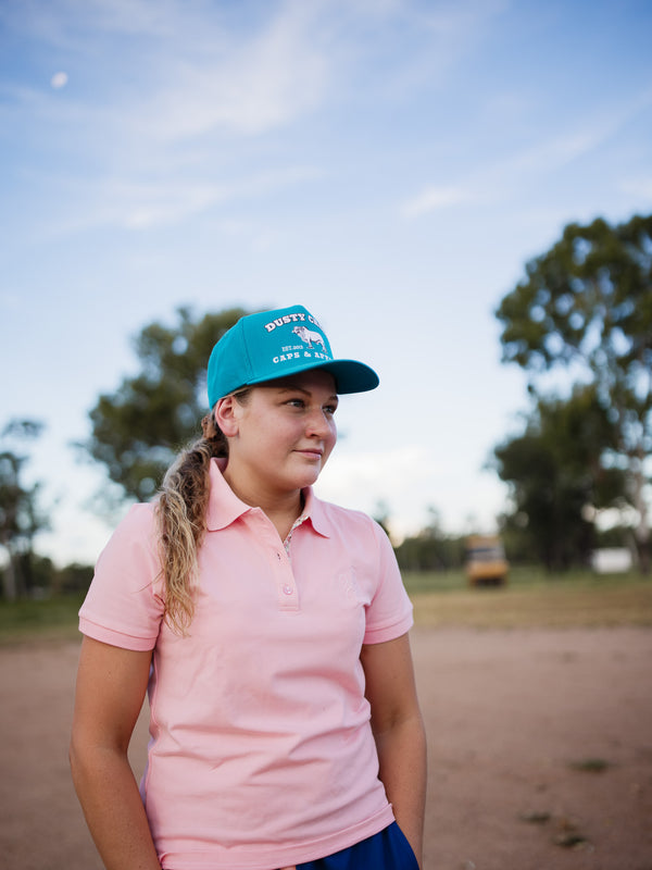 Ladies Cotton Polo - Pink