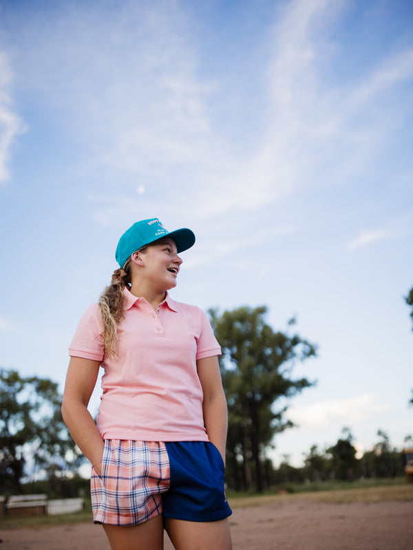 Ladies Cotton Polo - Pink