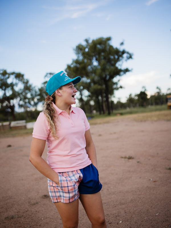 Ladies Cotton Polo - Pink