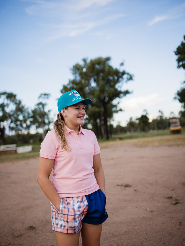 Ladies Cotton Polo - Pink