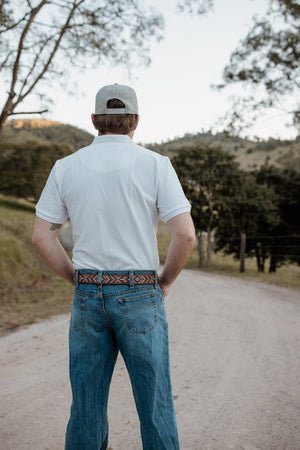 Unisex Polos - Stretchy quality cotton collared polos, short sleeve, ribbed collar, simple design, blue, pink, white, navy, chocolate
