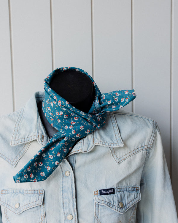 Neck Tie Emerald Floral