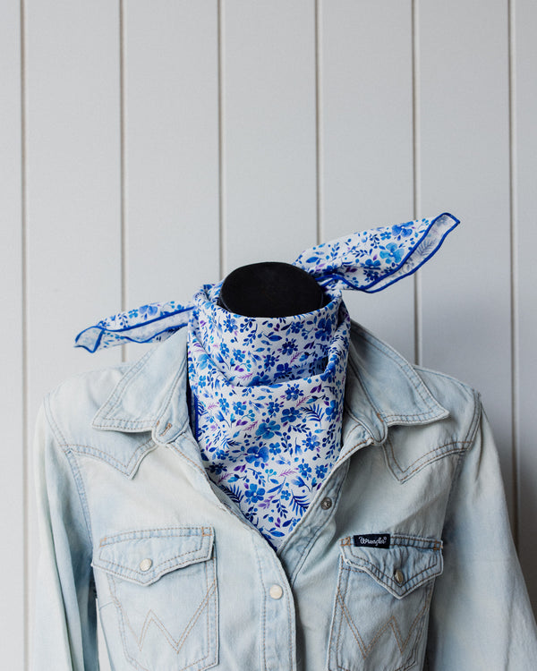Neck Tie Blue & White
