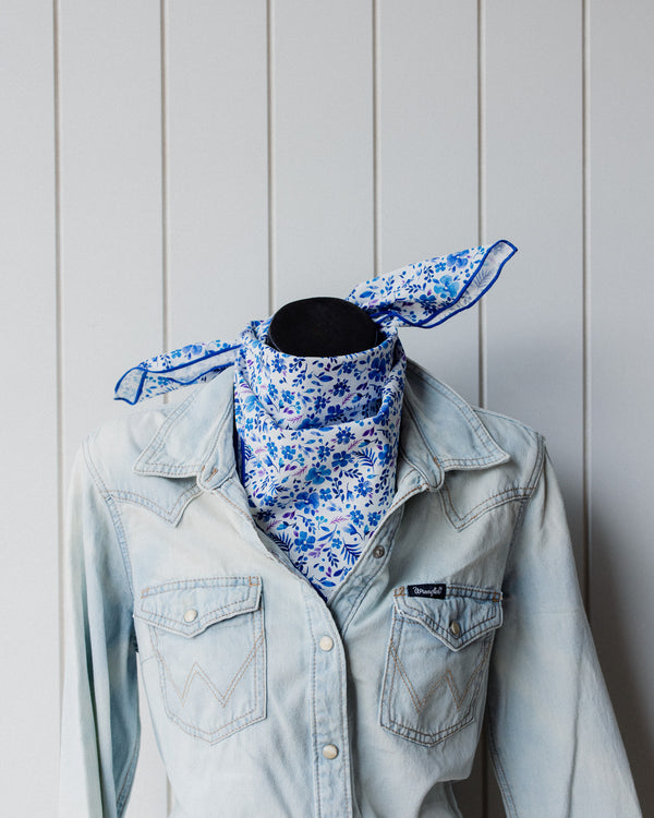 Neck Tie Blue & White