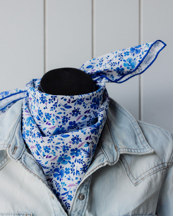 Neck Tie Blue & White
