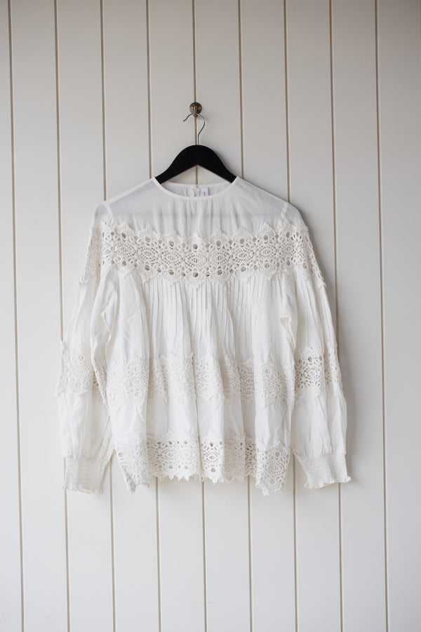 Ella White Blouse