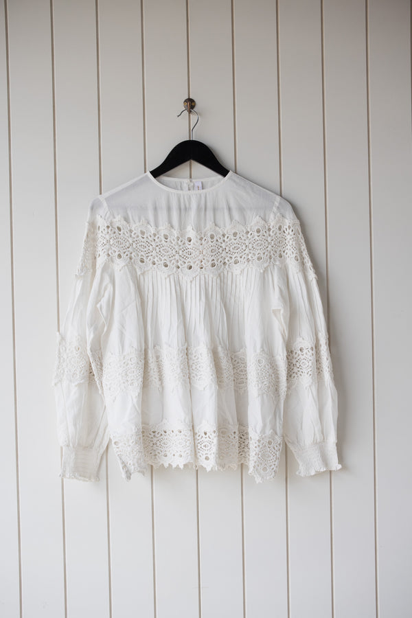 Ella White Blouse