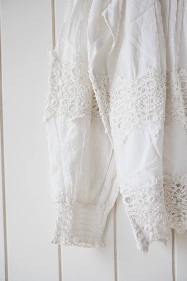 Ella White Blouse