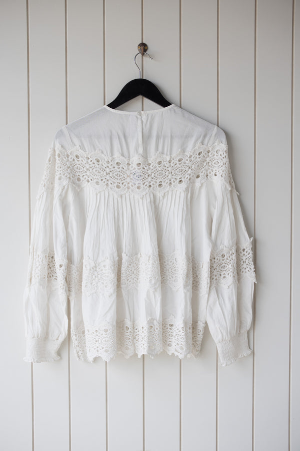 Ella White Blouse