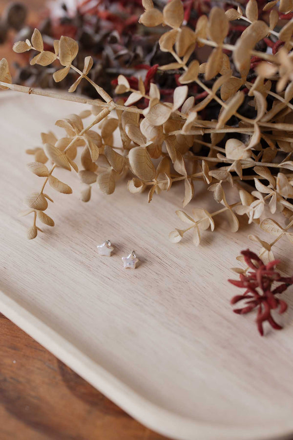 Natural Pearl Star Studs