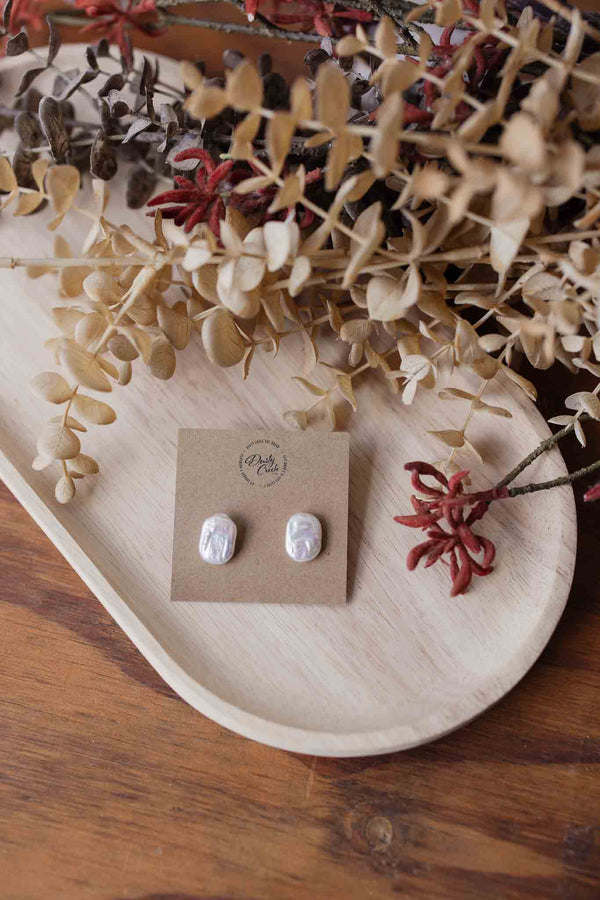 Natural Pearl Baroque Earrings